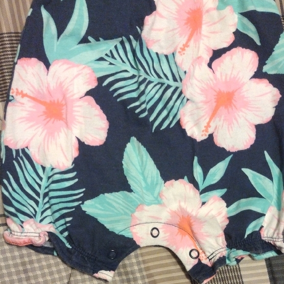 Carter's Tropical Floral Baby Romper​ - Picture 3 of 6